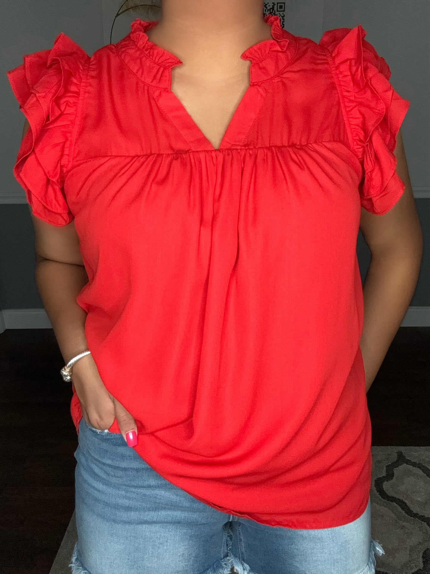 The Royal Ruffle Top