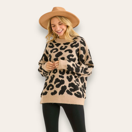 The Soft Leopard Sweater Curvy