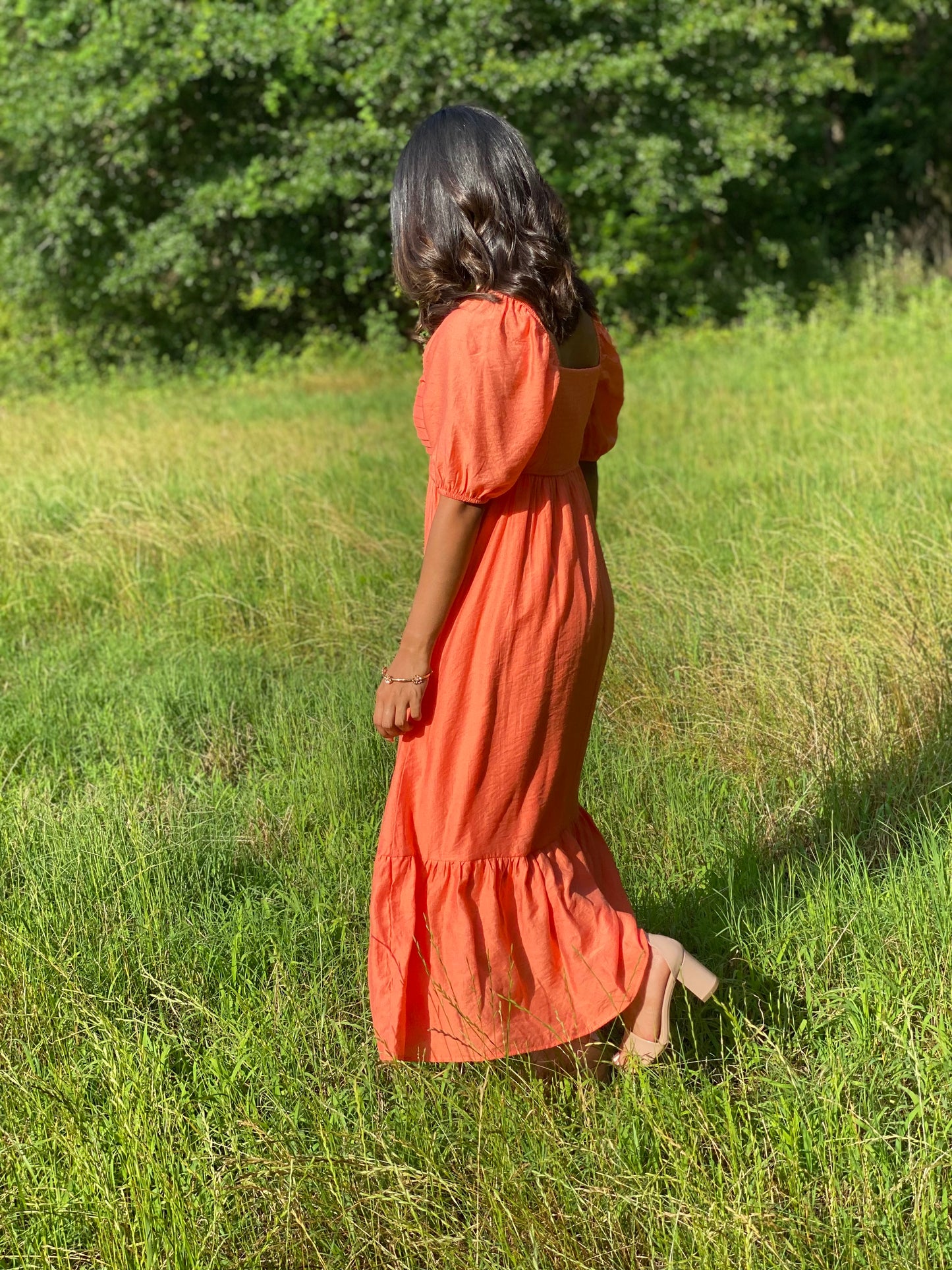 The Sunburst Midi Dress