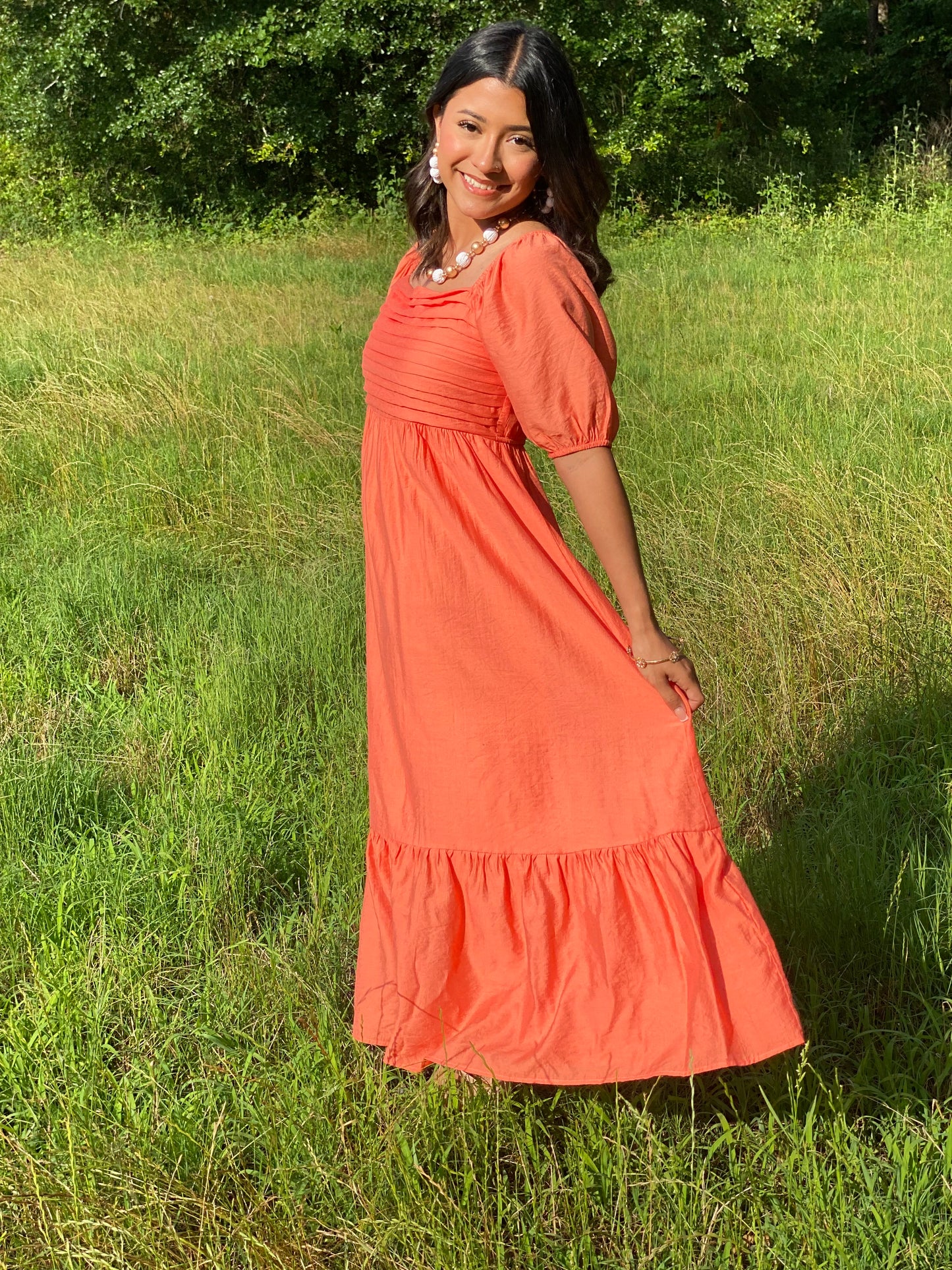 The Sunburst Midi Dress