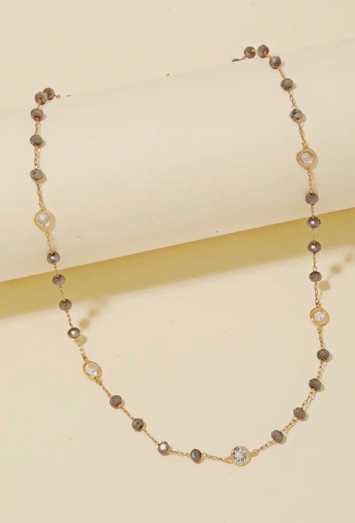 The Beaded Dainty Chain Necklace