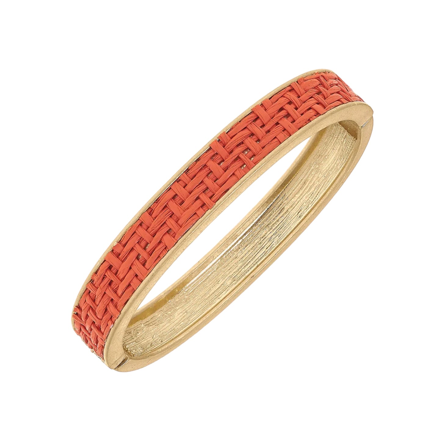 The Elena Raffia Hinge Bangle