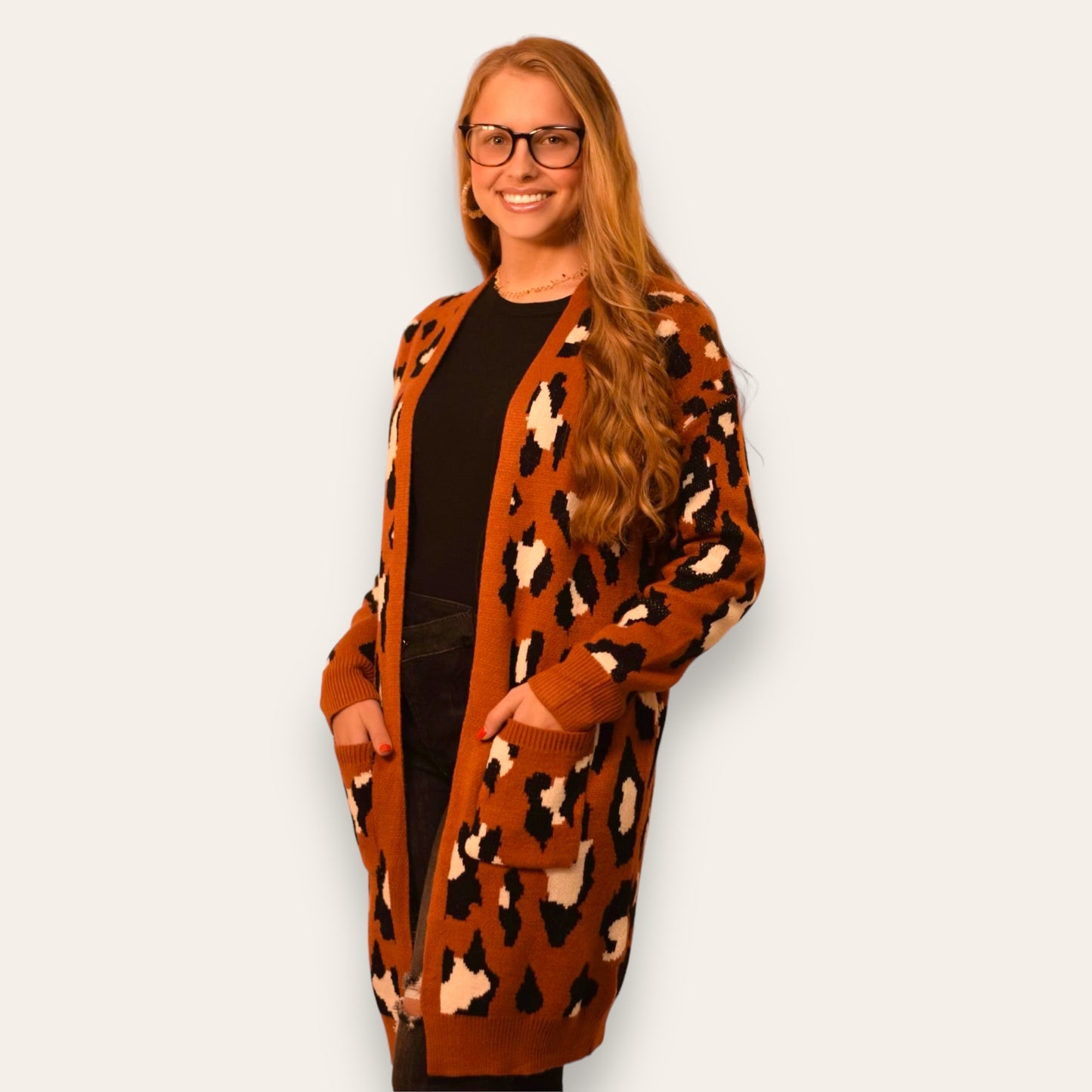 The Cozy Leopard Print Cardigan