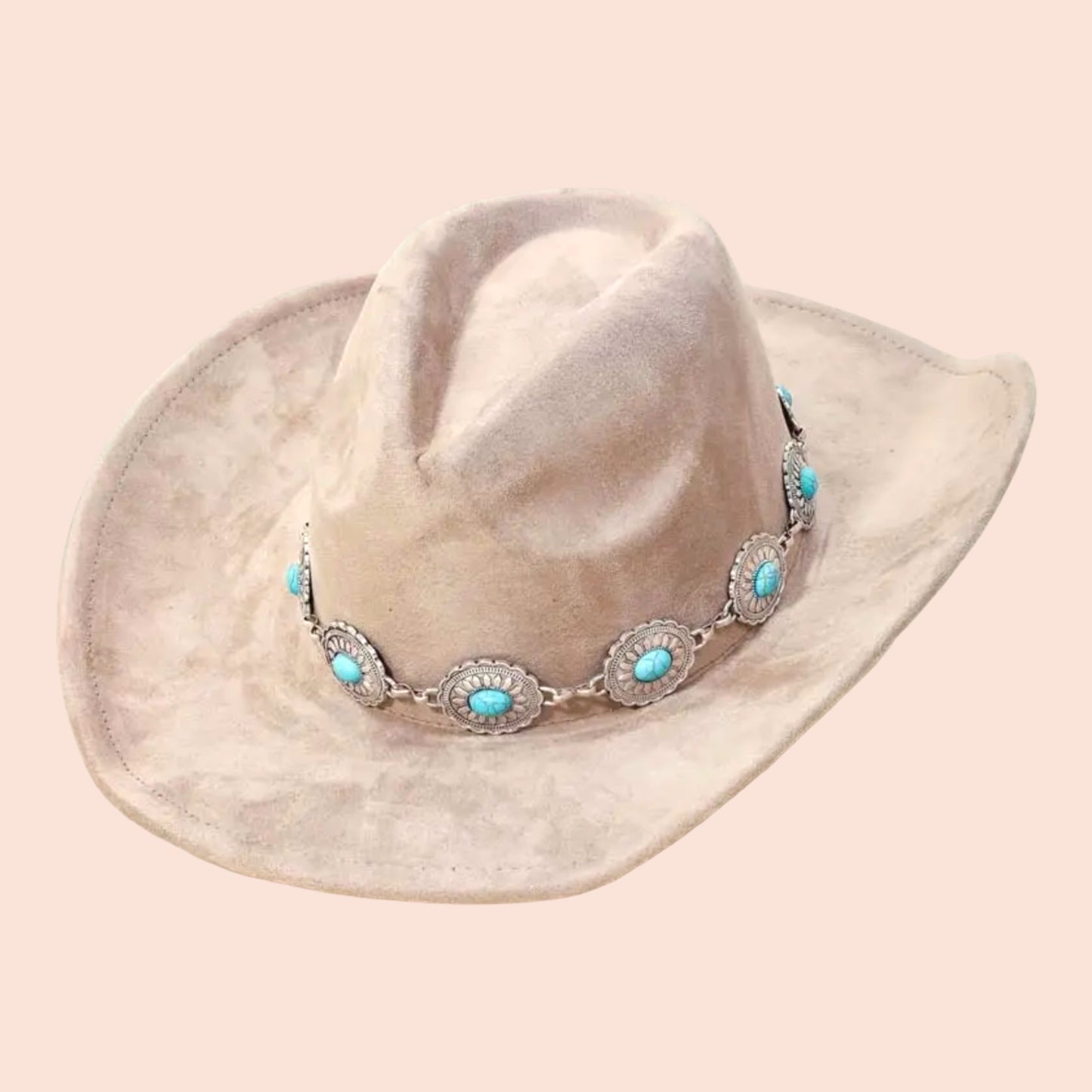 The Turquoise Concho Band Western Hat