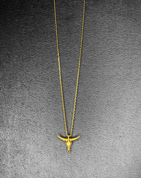 The Dainty Bull Head Necklace