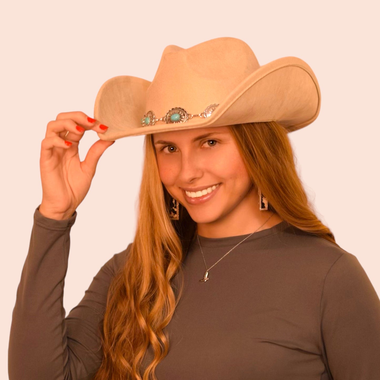 The Turquoise Concho Band Western Hat