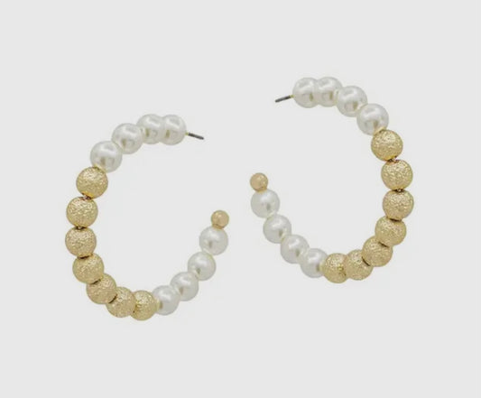 The Pearl And Gold Hoop