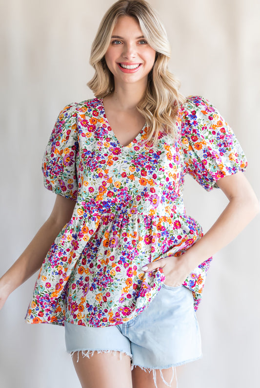 The Multicolor Floral top