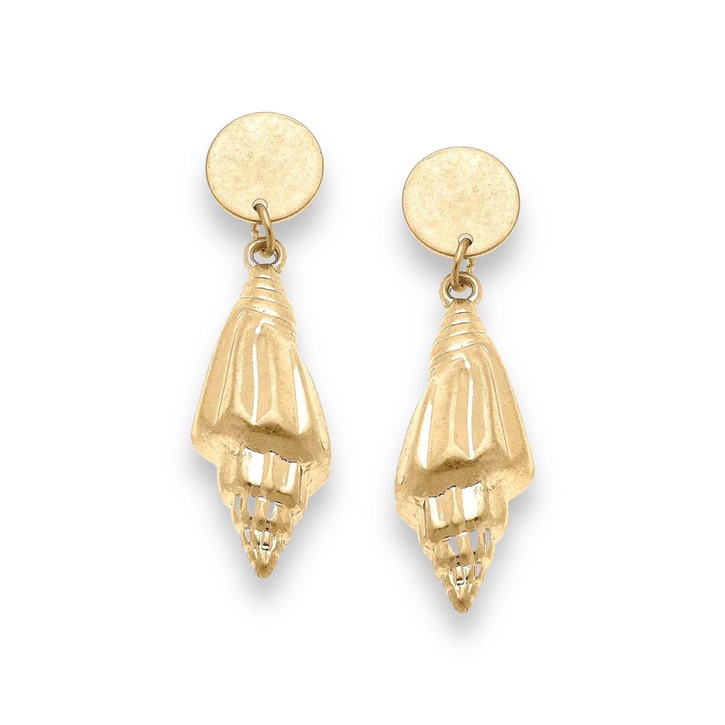 The Spiral Shell Statement Earring